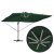 Umbrela cantilever Roma cu LED-uri Verde 352x251x265 cm Aluminiu GartenMobel Dekor