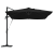 Umbrela cantilever Roma cu LED-uri Neagră 352x251x265 cm Aluminiu GartenMobel Dekor