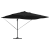 Umbrela cantilever Roma cu LED-uri Neagră 352x251x265 cm Aluminiu GartenMobel Dekor