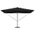 Umbrela cantilever Roma cu LED-uri Neagră 352x251x265 cm Aluminiu GartenMobel Dekor