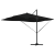 Umbrela cantilever Roma cu LED-uri Neagră 352x251x265 cm Aluminiu GartenMobel Dekor