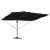 Umbrela cantilever Roma cu LED-uri Neagră 352x251x265 cm Aluminiu GartenMobel Dekor