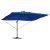 Umbra cantilever Roma de la cu LED-uri Albastru Azur 352x251x265 cm Aluminiu GartenMobel Dekor