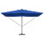 Umbra cantilever Roma de la cu LED-uri Albastru Azur 352x251x265 cm Aluminiu GartenMobel Dekor