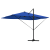 Umbra cantilever Roma de la cu LED-uri Albastru Azur 352x251x265 cm Aluminiu GartenMobel Dekor