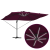 Parasol Cantilever Roma cu LED-uri Roșu Bordeaux 352x251x265 cm Aluminiu GartenMobel Dekor