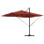 Umbrela cantilever Roma cu LED-uri Teracotă 352x251x265 cm Aluminiu GartenMobel Dekor