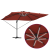 Umbrela cantilever Roma cu LED-uri Teracotă 352x251x265 cm Aluminiu GartenMobel Dekor