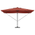 Umbrela cantilever Roma cu LED-uri Teracotă 352x251x265 cm Aluminiu GartenMobel Dekor