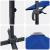Umbrelă Cantilever Albastră Azure Poliester, Oțel Vopsit Electrostatic GartenMobel Dekor