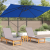 Umbrelă Cantilever Albastră Azure Poliester, Oțel Vopsit Electrostatic GartenMobel Dekor