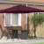 Umbrela Cantilever Bordeaux Roșu Poliester, Oțel Mare GartenMobel Dekor