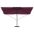 Umbrela Cantilever Bordeaux Roșu Poliester, Oțel Mare GartenMobel Dekor