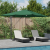 Umbrelă Cantilever Verde Verde Poliester, Metal Mare GartenMobel Dekor