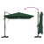 Umbrelă Cantilever Verde Verde Poliester, Metal Mare GartenMobel Dekor