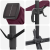 Umbrela Cantilever - Bordo Bordo Metal și Țesătură Mediu Pliabil GartenMobel Dekor
