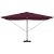 Umbrela Cantilever - Bordo Bordo Metal și Țesătură Mediu Pliabil GartenMobel Dekor