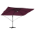 Umbrela Cantilever - Bordo Bordo Metal și Țesătură Mediu Pliabil GartenMobel Dekor