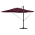 Umbrela Cantilever - Bordo Bordo Metal și Țesătură Mediu Pliabil GartenMobel Dekor