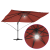Umbra cantilever Terracotta Poliester Mare Pliabilă GartenMobel Dekor