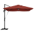 Umbra cantilever Terracotta Poliester Mare Pliabilă GartenMobel Dekor