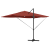 Umbra cantilever Terracotta Poliester Mare Pliabilă GartenMobel Dekor