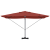 Umbra cantilever Terracotta Poliester Mare Pliabilă GartenMobel Dekor