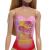 PAPUSA BARBIE BLONDA CU COSTUM DE BAIE ROZ LA PISCINA SuperHeroes ToysZone