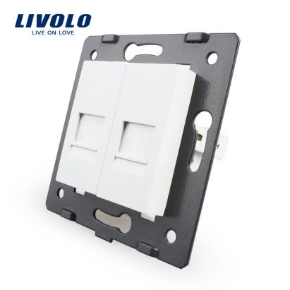 Priza dubla telefon Livolo SmartElectro IntelligentHouse