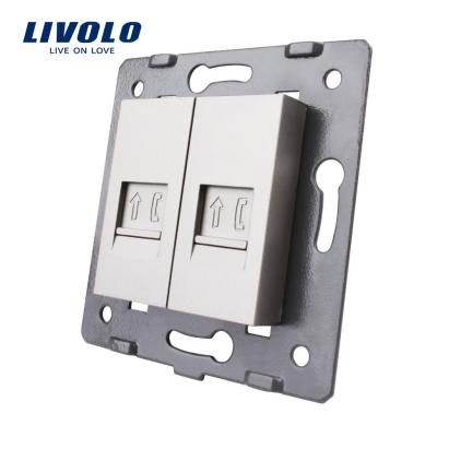 Priza dubla telefon Livolo SmartElectro IntelligentHouse