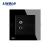 Priza simpla audio Livolo cu rama din sticla SmartElectro IntelligentHouse