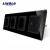 Priza cvadrupla Livolo cu rama din sticla 3 prize simple+TV/internet SmartElectro IntelligentHouse