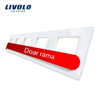 Rama cvintuplu din sticla Livolo SmartElectro IntelligentHouse