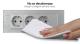 Priza tripla cu blank Livolo cu rama din sticla 6/7 module - standard Italian SmartElectro IntelligentHouse