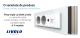 Priza Tripla cu Blank Livolo cu Rama din Sticla 2 Prize Schuko+TV/internet, Standard Italian - Serie Noua SmartElectro IntelligentHouse