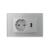 Priza simpla cu USB Livolo standard italian SmartElectro IntelligentHouse