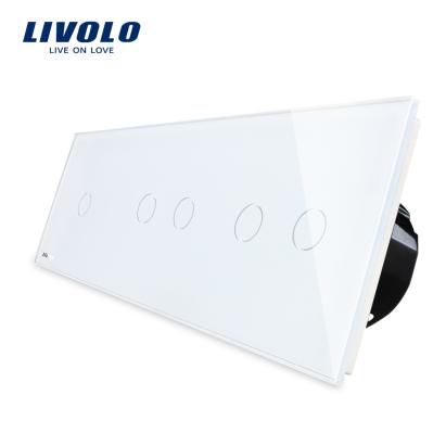 Intrerupator cu touch simplu+dublu+dublu LIVOLO din sticla SmartElectro IntelligentHouse