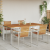 Masă de dining 180x90x75 cm din lemn masiv de acacia GartenMobel Dekor