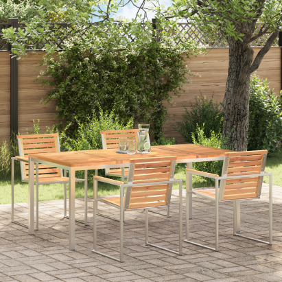 Masă de dining 180x90x75 cm Lemn solid de tec GartenMobel Dekor