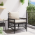 Scaun de grădină cu perne Negru 60x70x78 cm Ratan GartenMobel Dekor