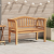 Bancă de grădină 120x53.5x85 cm din lemn solid de tec GartenMobel Dekor