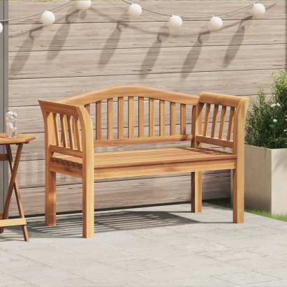 Bancă de grădină 120x53.5x85 cm din lemn solid de tec GartenMobel Dekor