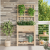 Ghiveci de grădină cu trellis și raft 71x37x152 cm din lemn de pin GartenMobel Dekor