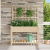 Jardiniere cu trellis și raft 115x59x152 cm Lemn solid de brad GartenMobel Dekor
