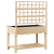Jardiniere cu trellis și raft 115x59x152 cm Lemn solid de brad GartenMobel Dekor