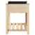 Jardiniere  cu raft 60x60x76 cm din lemn masiv de pin GartenMobel Dekor
