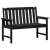 Bancă de grădină Neagră 120 cm HDPE GartenMobel Dekor