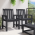 Scaune de dining 2 buc Negru HDPE GartenMobel Dekor