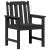 Scaune de dining 2 buc Negru HDPE GartenMobel Dekor