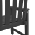 Scaune de dining 2 buc Negru HDPE GartenMobel Dekor